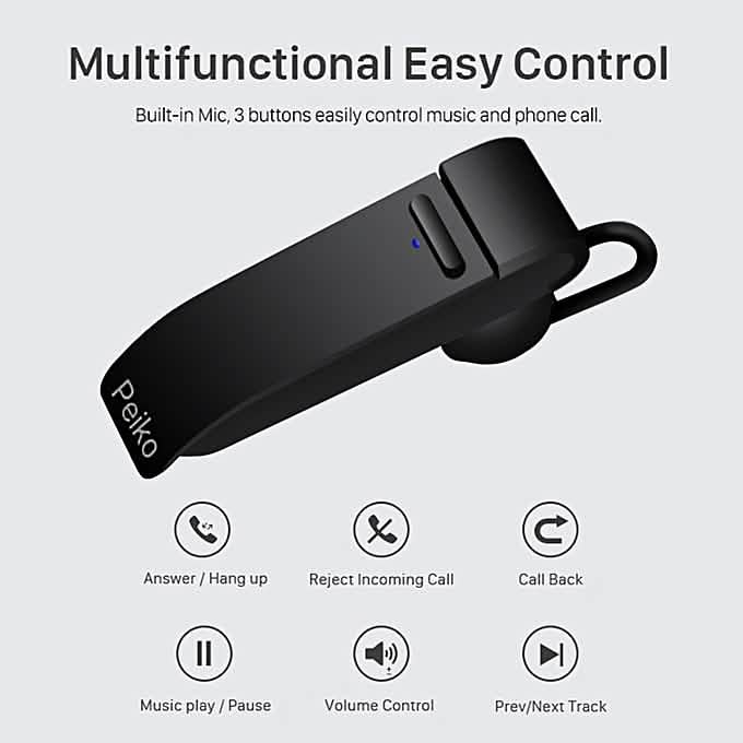 PEIKO World Language Translator Single Earbud – Real-Time Voice Translation In-Ear Headphones - Tophatter Daily Deals
