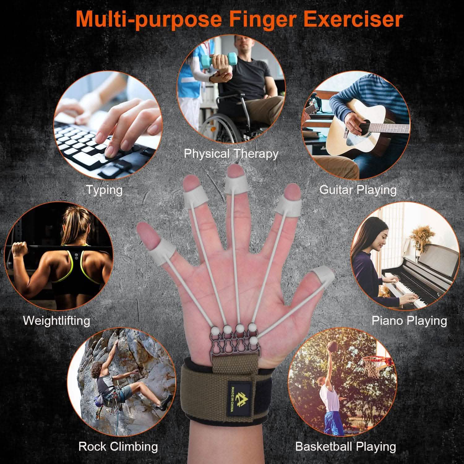 Finger Exerciser Hand Grip Strength Trainer Fitness & Exercise - Tophatter Daily Deals