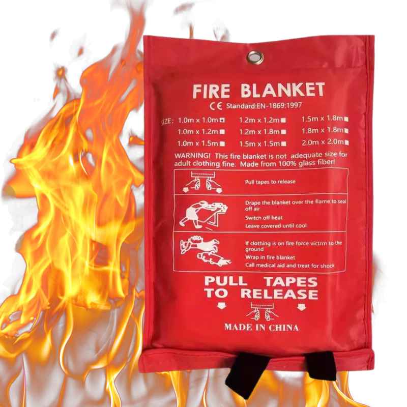 Flame Retardant Emergency Fire Blanket Home Protection - Tophatter Daily Deals