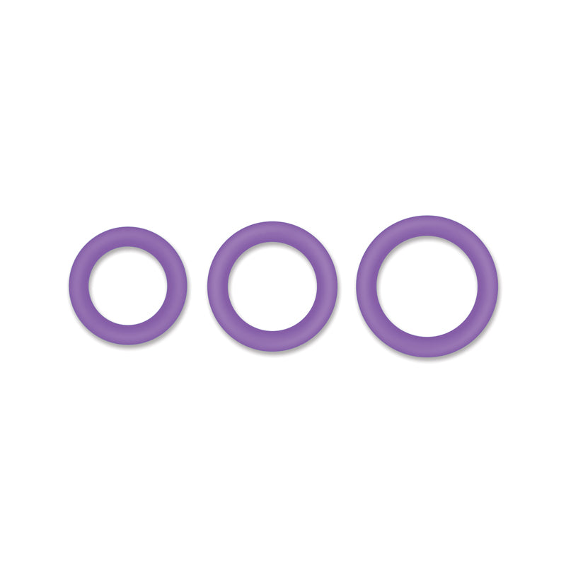 Firefly Halo Glow In The Dark Purple Cock Rings - Medium - Tophatter Daily Deals