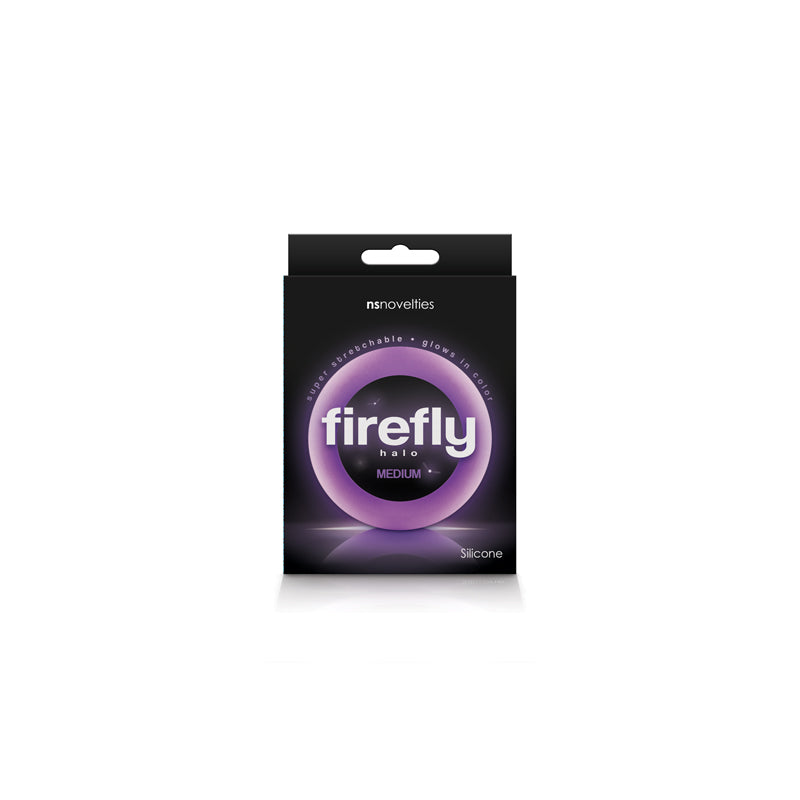 Firefly Halo Glow In The Dark Purple Cock Rings - Medium - Tophatter Daily Deals