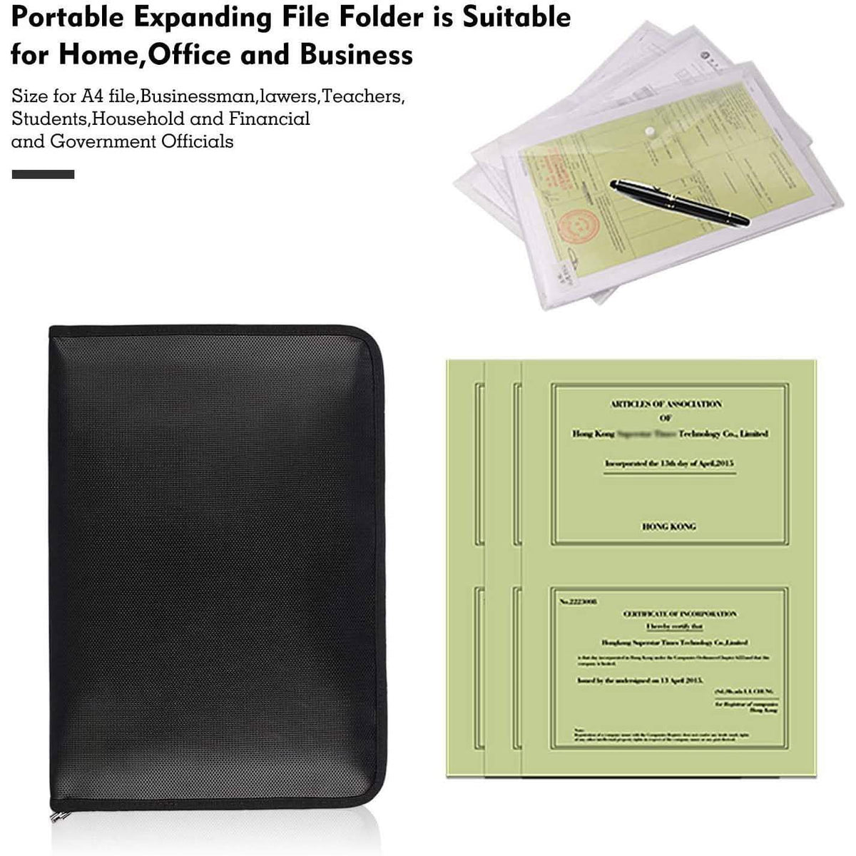 Fireproof and Water Resistant File Folder School, Office & Art Supplies - Tophatter Daily Deals