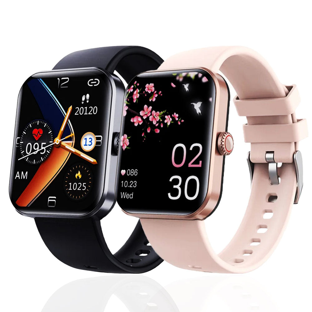 All In One Health Monitoring Smartwatch Durable Affordable Pink - Tophatter Daily Deals