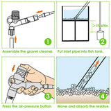 Fish Tank Gravel Cleaner Kit Pet Supplies - Tophatter Daily Deals