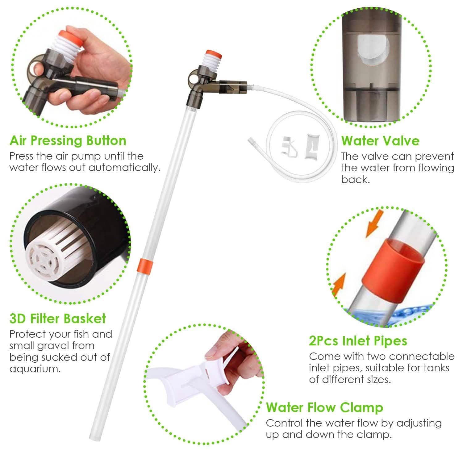 Fish Tank Gravel Cleaner Kit Pet Supplies - Tophatter Daily Deals