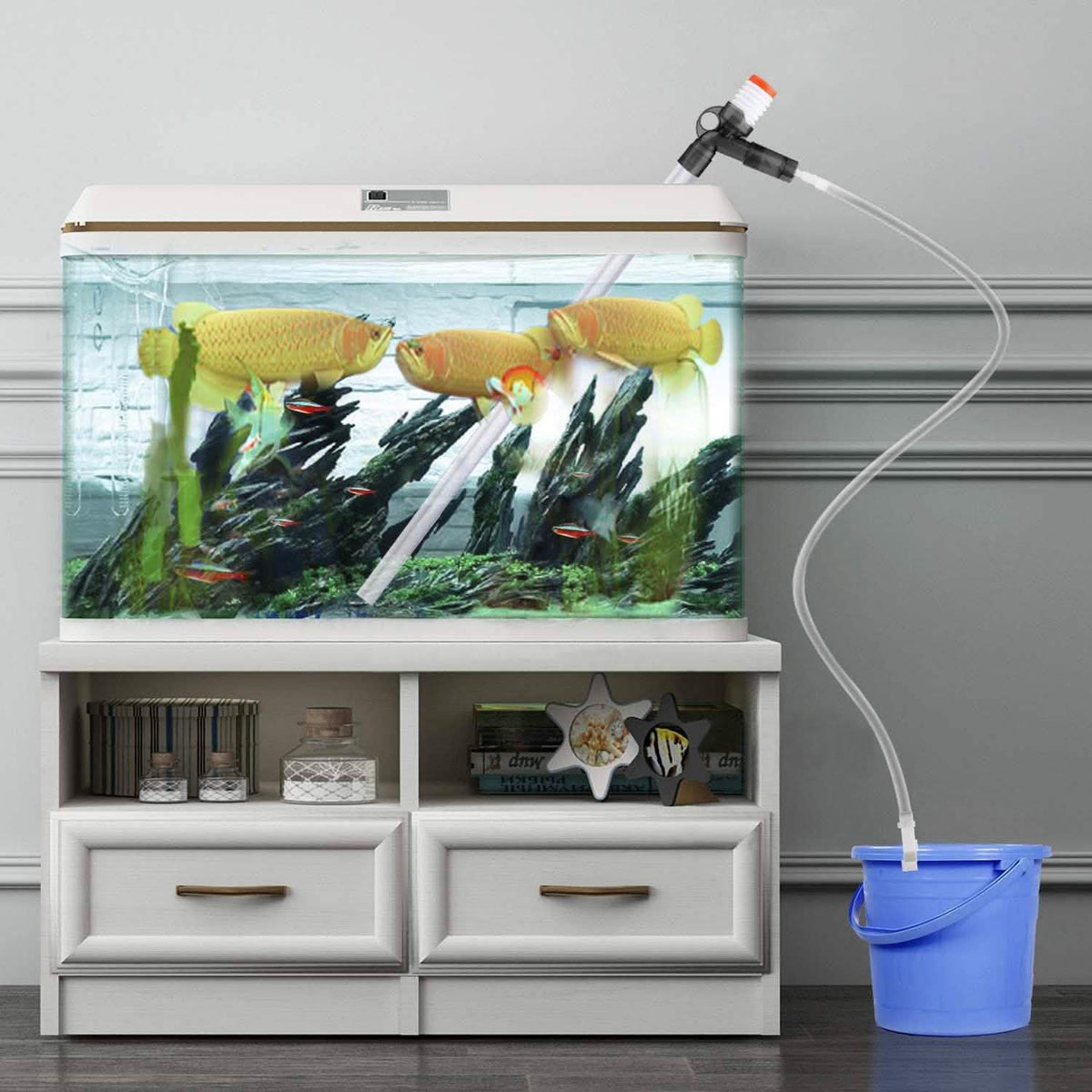 Fish Tank Gravel Cleaner Kit Pet Supplies - Tophatter Daily Deals