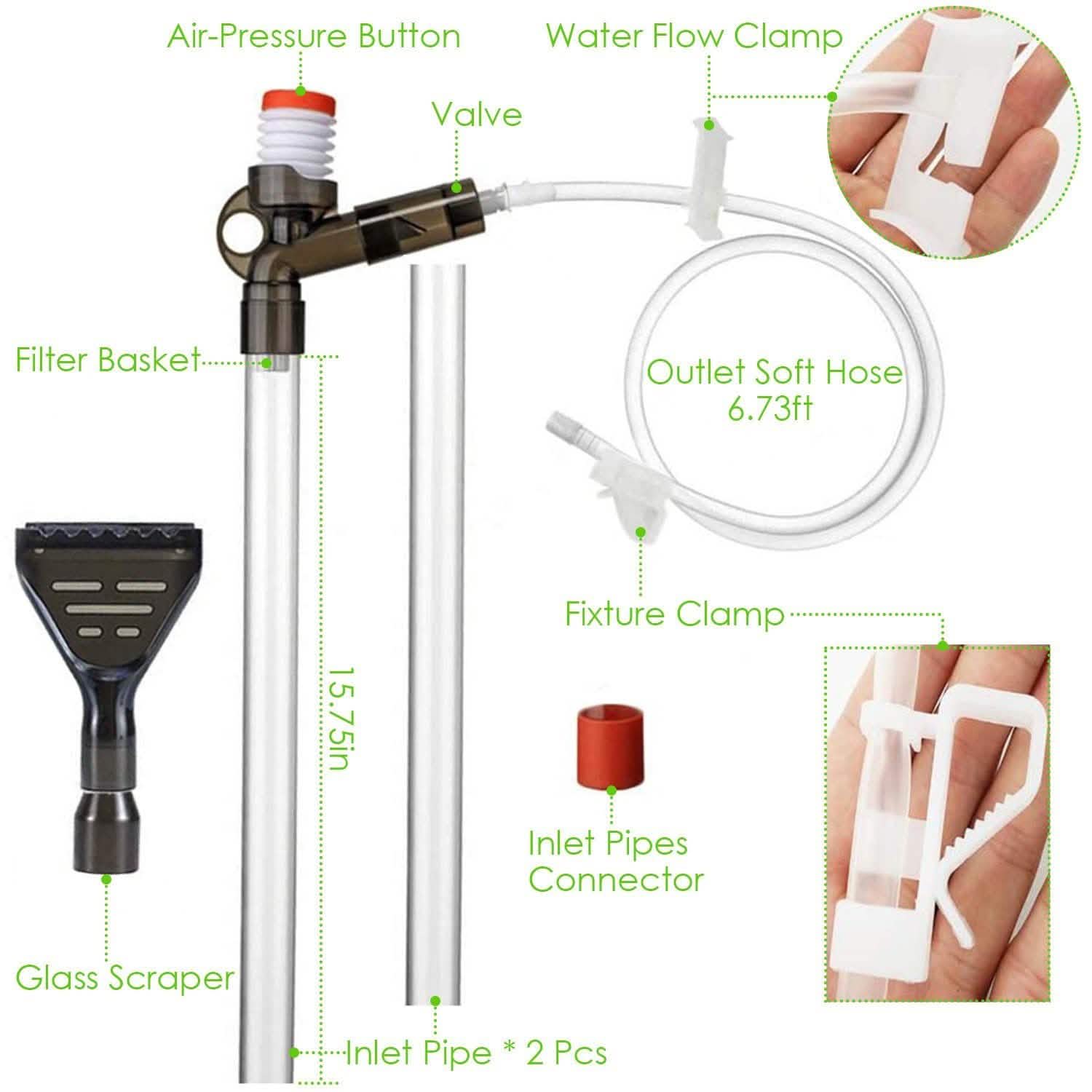 Fish Tank Gravel Cleaner Kit Pet Supplies - Tophatter Daily Deals