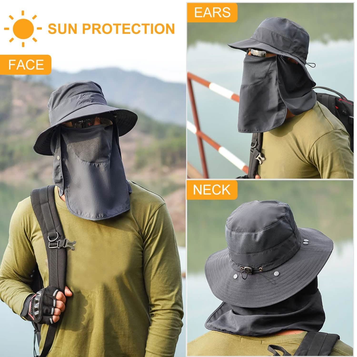 Fishing Bucket Hat Breathable Wide Brim Outdoor Recreation - Tophatter Daily Deals