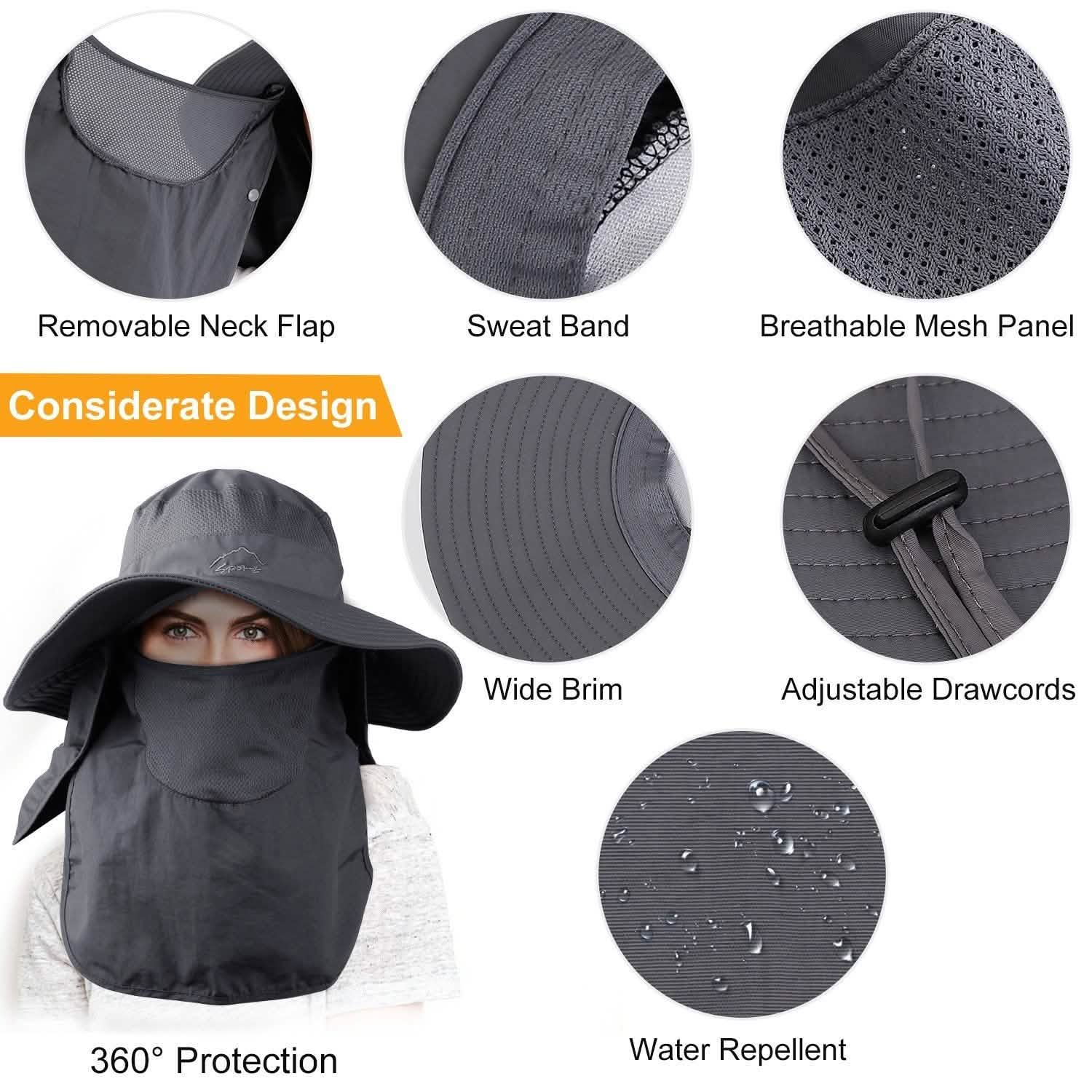Fishing Bucket Hat Breathable Wide Brim Outdoor Recreation - Tophatter Daily Deals