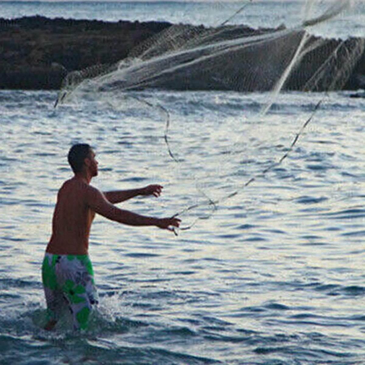Fishing Cast Net Bait Trap Heavy Duty Outdoor Recreation - Tophatter Daily Deals