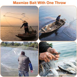 Fishing Cast Net Bait Trap Heavy Duty Outdoor Recreation - Tophatter Daily Deals