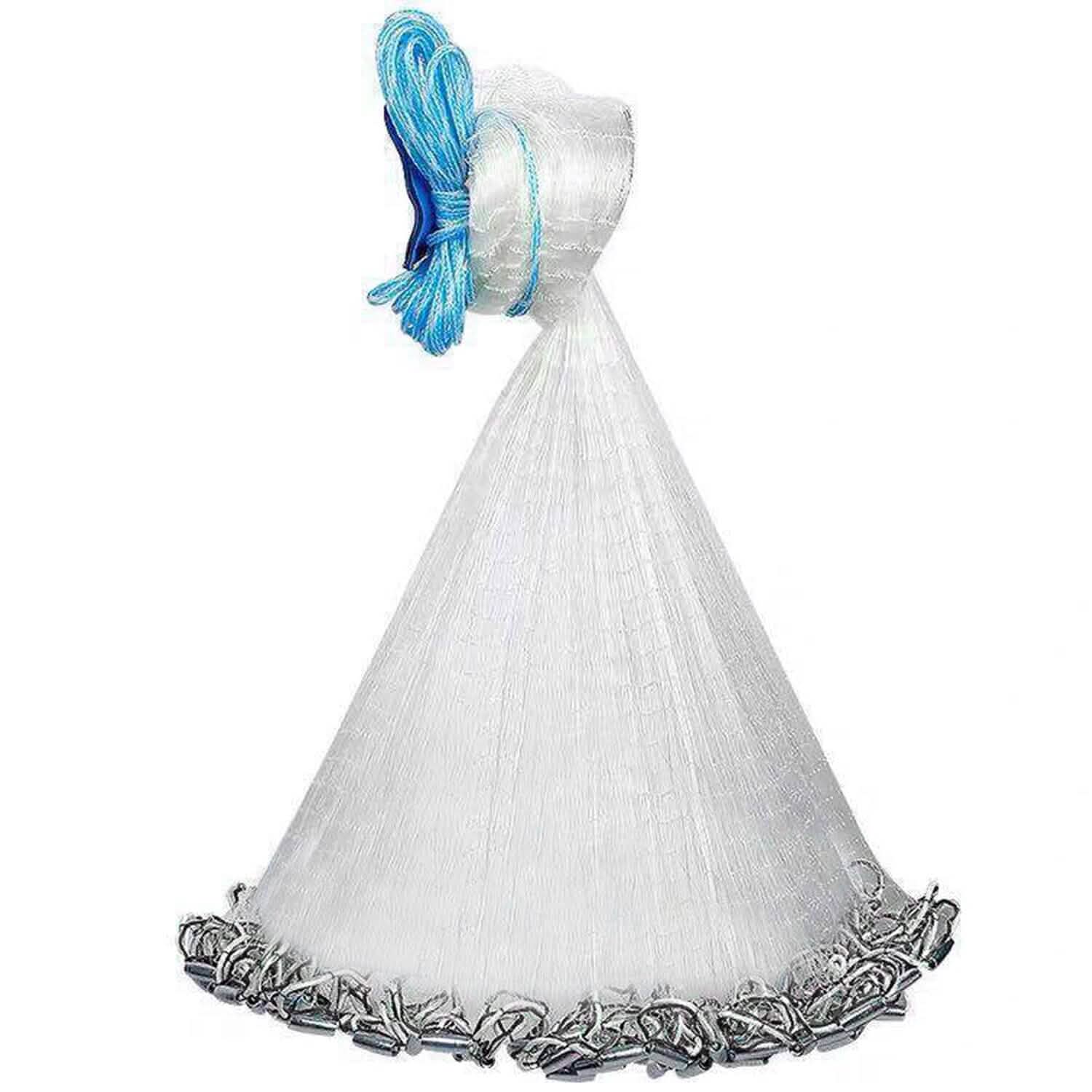 Fishing Cast Net Bait Trap Heavy Duty Outdoor Recreation - Tophatter Daily Deals