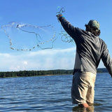 Fishing Cast Net Bait Trap Heavy Duty Outdoor Recreation - Tophatter Daily Deals
