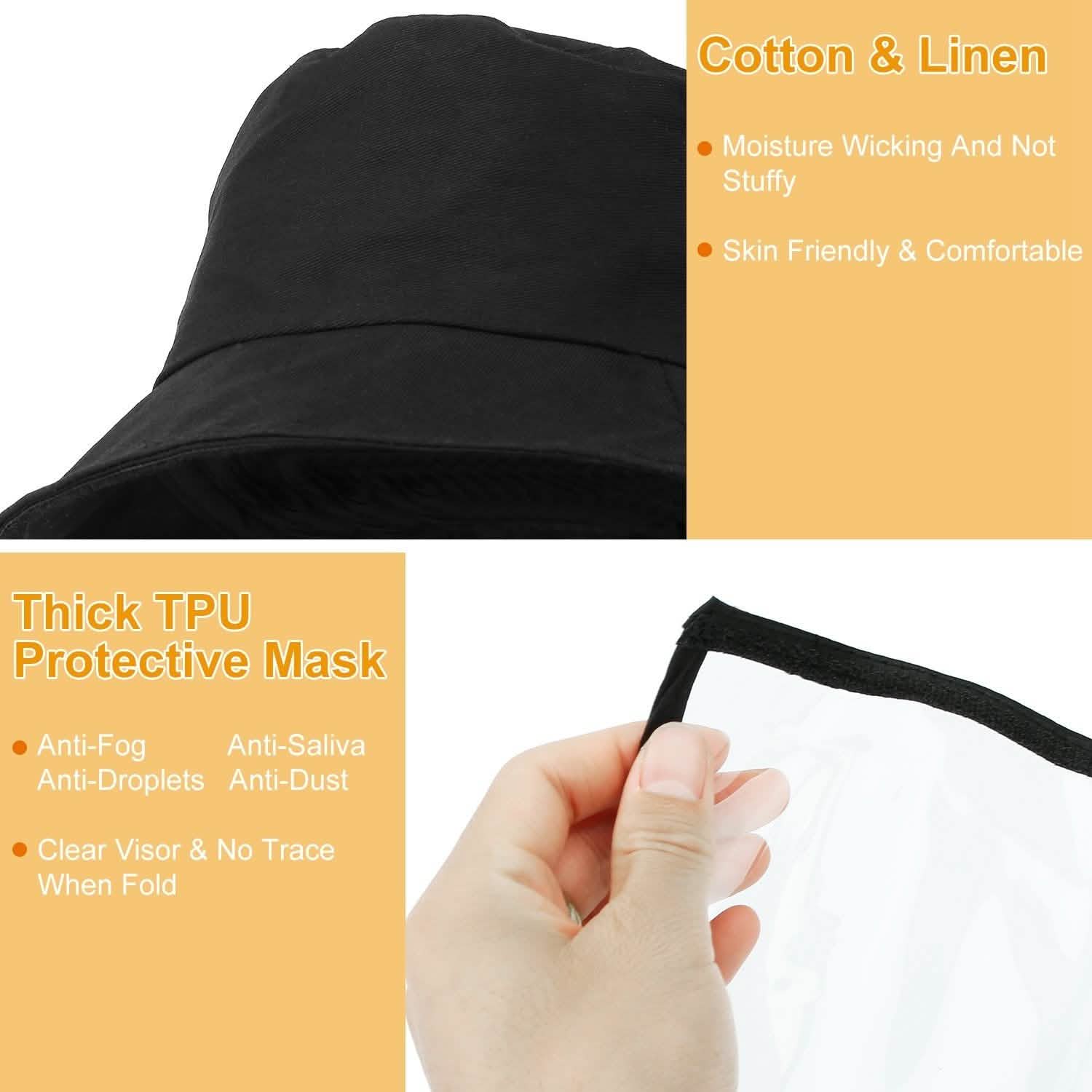Fishman Hat Protective Face Shield Face Masks & PPE - Tophatter Daily Deals