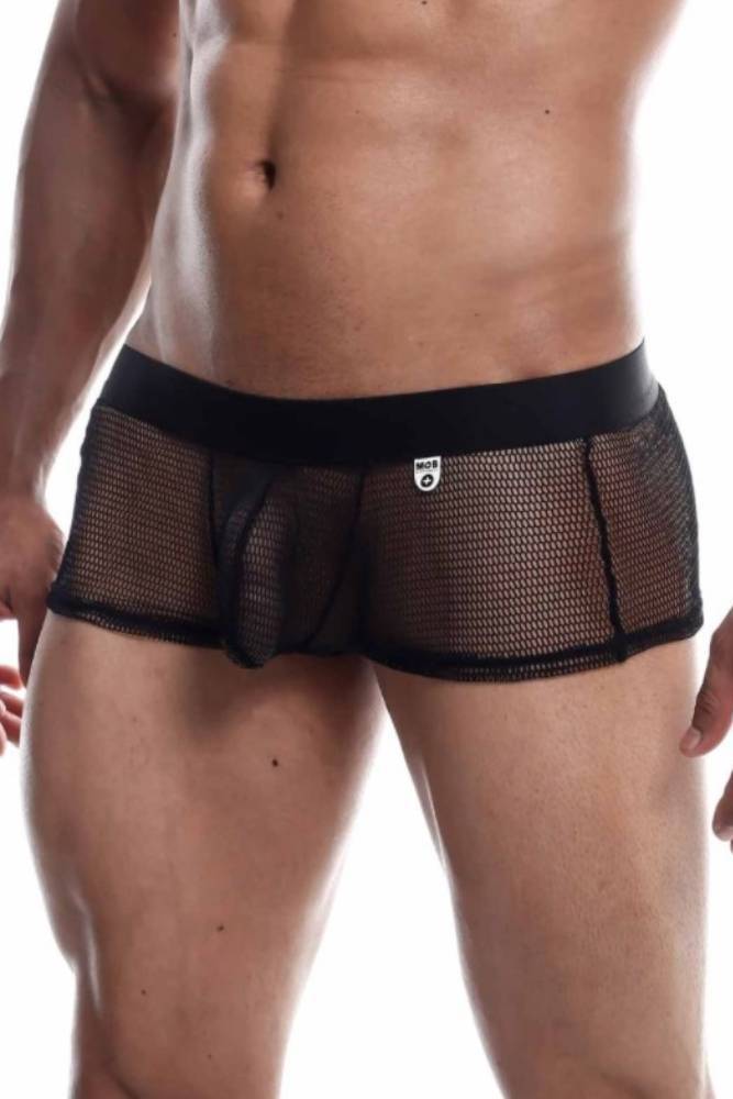 Male Basics - Fishnet Boxer - Black - MBL60 LG - Tophatter Daily Deals
