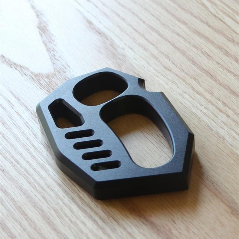 Fist Knuckles Black Aluminium Alloy Light - Cakra EDC Gadgets Brass Knuckles - Tophatter Daily Deals