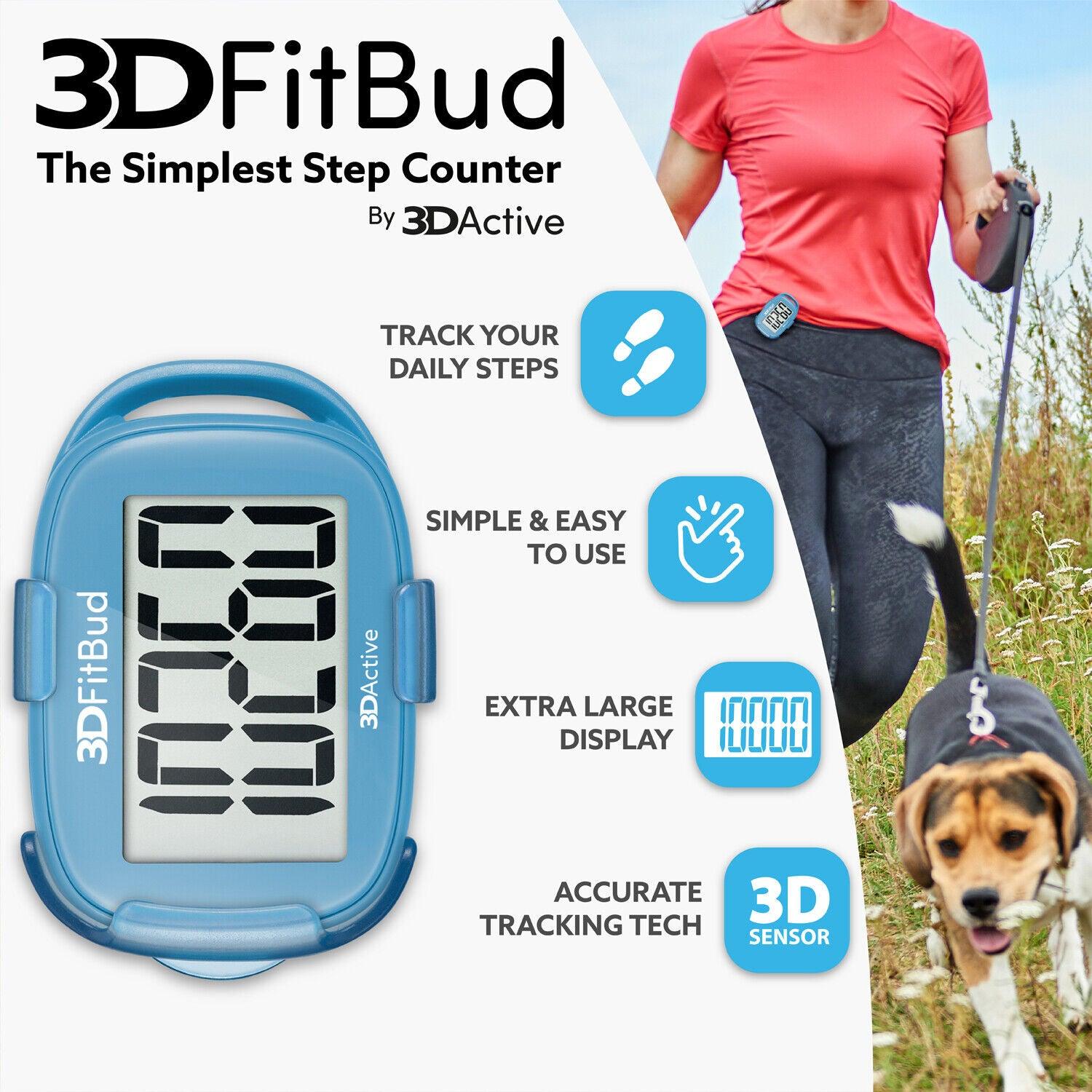 Simple Step Counter - 3D Pedometer with Clip and Lanyard A420S Sports & Outdoor - Tophatter Daily Deals
