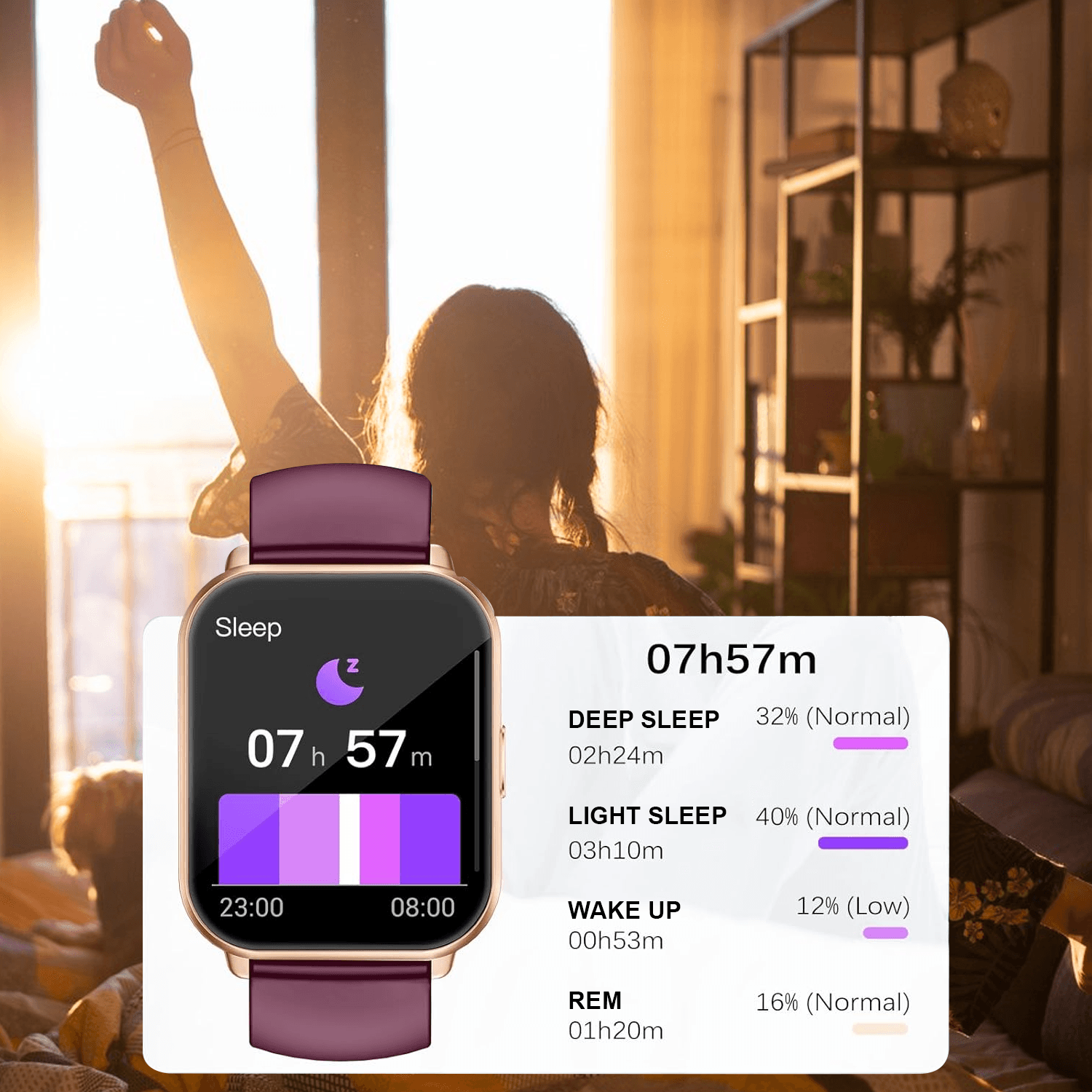 Fitness Tracker Watch – Smart Activity Watch With Heart Rate & BP Monitor For Men & Women Sport Watches Electronic - Tophatter Daily Deals