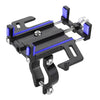 Five-Jaw Mobile Phone Holder Motorcycle Navigation Support Smartphone Bracket Blue Phone Holder - Tophatter Daily Deals