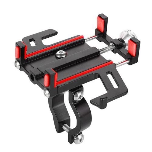 Five-Jaw Mobile Phone Holder Motorcycle Navigation Support Smartphone Bracket Red Phone Holder - Tophatter Daily Deals