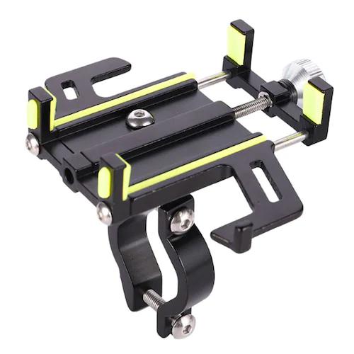 Five-Jaw Mobile Phone Holder Motorcycle Navigation Support Smartphone Bracket Yellow Phone Holder - Tophatter Daily Deals