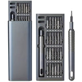 25-Piece Precision Screwdriver Set with S2 Steel Bits and Sliding Metal Case Home Improvement - Tophatter Daily Deals