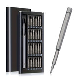 25-Piece Precision Screwdriver Set with S2 Steel Bits and Sliding Metal Case Home Improvement - Tophatter Daily Deals