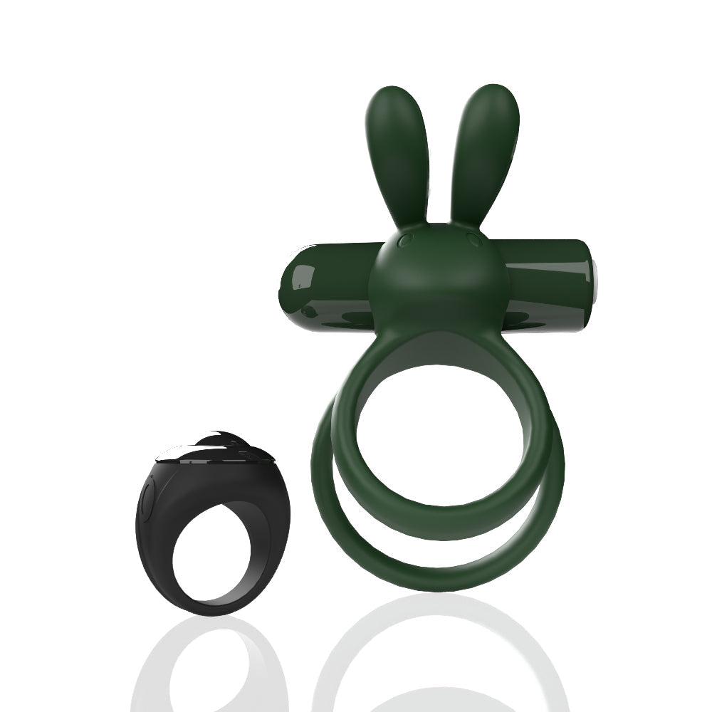Ohare XL (Green) – Rechargeable Waterproof Remote-Controlled Rabbit Vibrator with Double-Ring Design > Sex Toys > Couples Toys - Tophatter Daily Deals