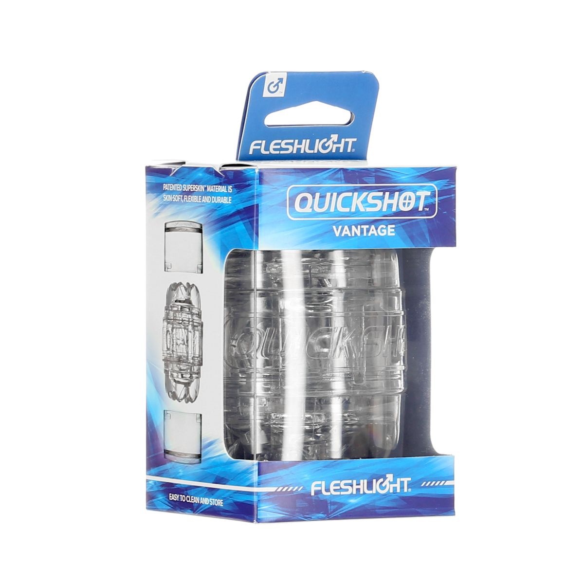 Fleshlight Quickshot Vantage in Clear Male Masturbator - Tophatter Daily Deals