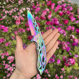 Fantastic Flame Shape Folding Knife - Tophatter Daily Deals