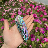 Fantastic Flame Shape Folding Knife - Tophatter Daily Deals