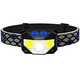 Tactical Head Flashlight Recharge Waterproof Motion Sensor - Tophatter Daily Deals