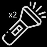 Flashlight x2 (only for StyleStix Canes) Accessories - Tophatter Daily Deals