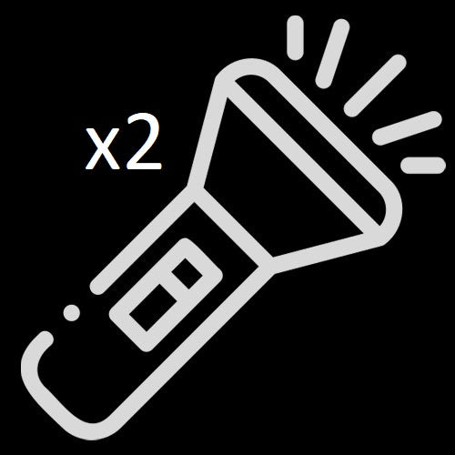 Flashlight x2 (only for StyleStix Canes) Accessories - Tophatter Daily Deals