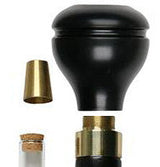 Personalized Engraved Knob Stick: Black Beechwood Shaft Flask Cane with Large Knob Brass for Flask Cane Walking Cane Engraving - Tophatter Daily Deals