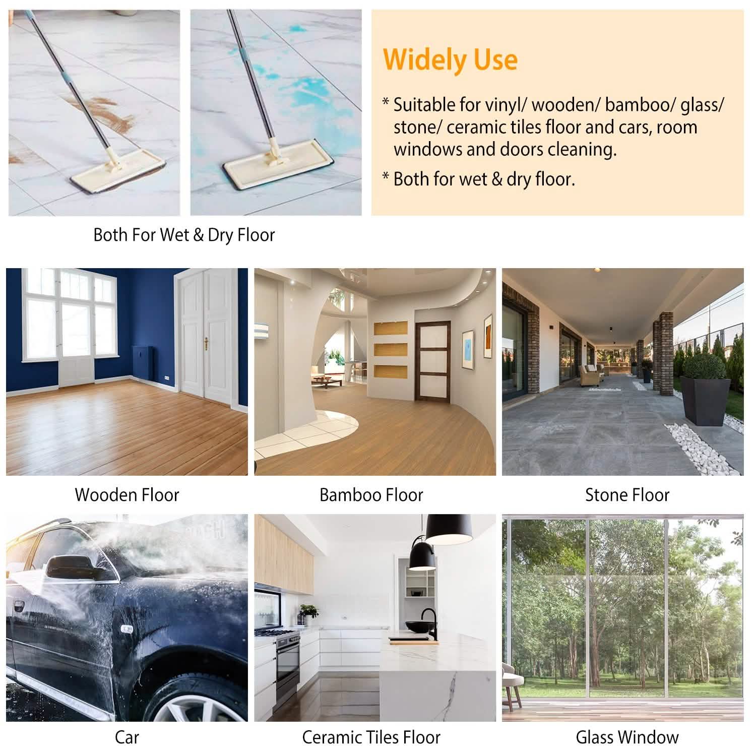 Flat Floor Mop Bucket Set Household Appliances - Tophatter Daily Deals