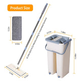 Flat Floor Mop Bucket Set Household Appliances - Tophatter Daily Deals