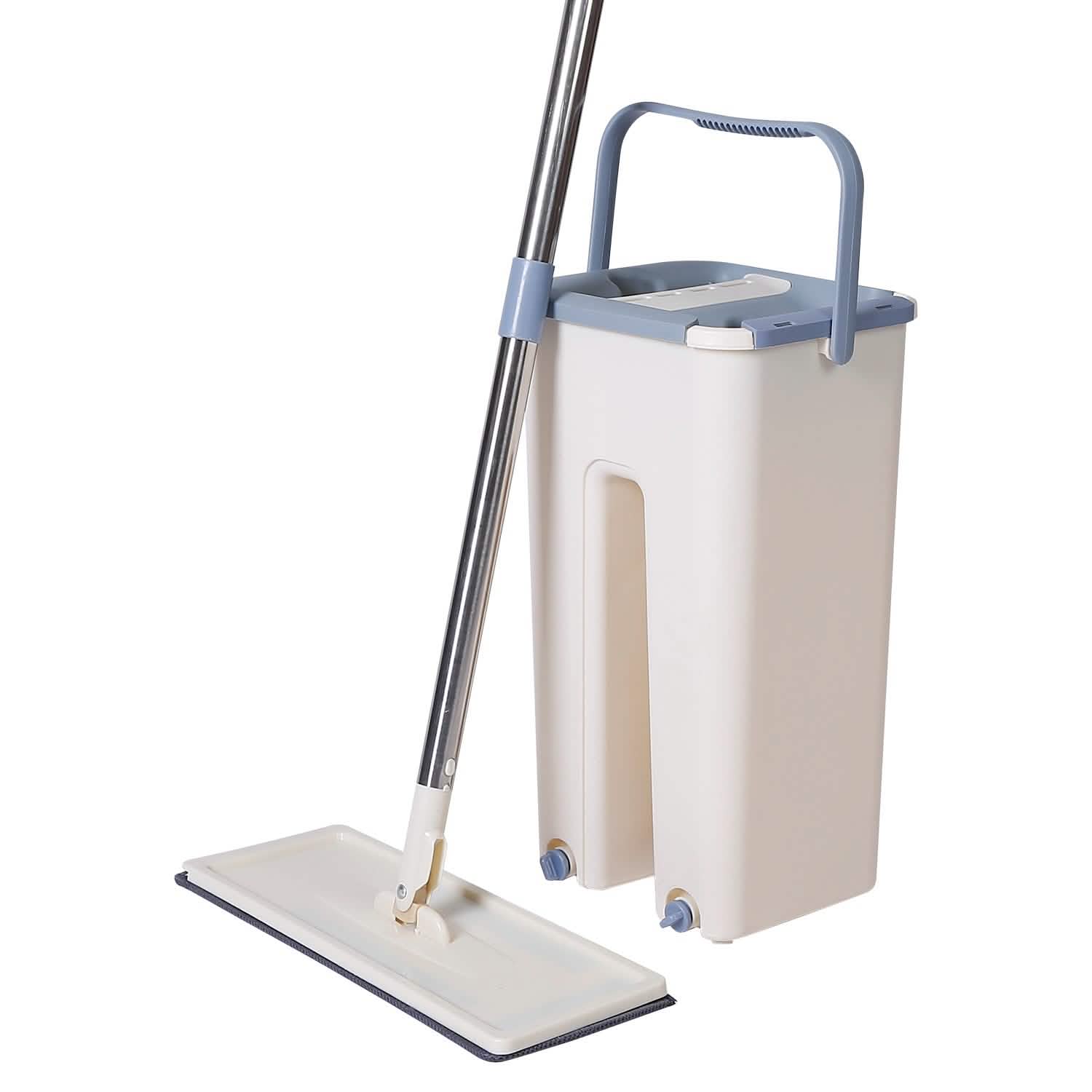 Flat Floor Mop Bucket Set Mop Bucket Set Household Appliances - Tophatter Daily Deals