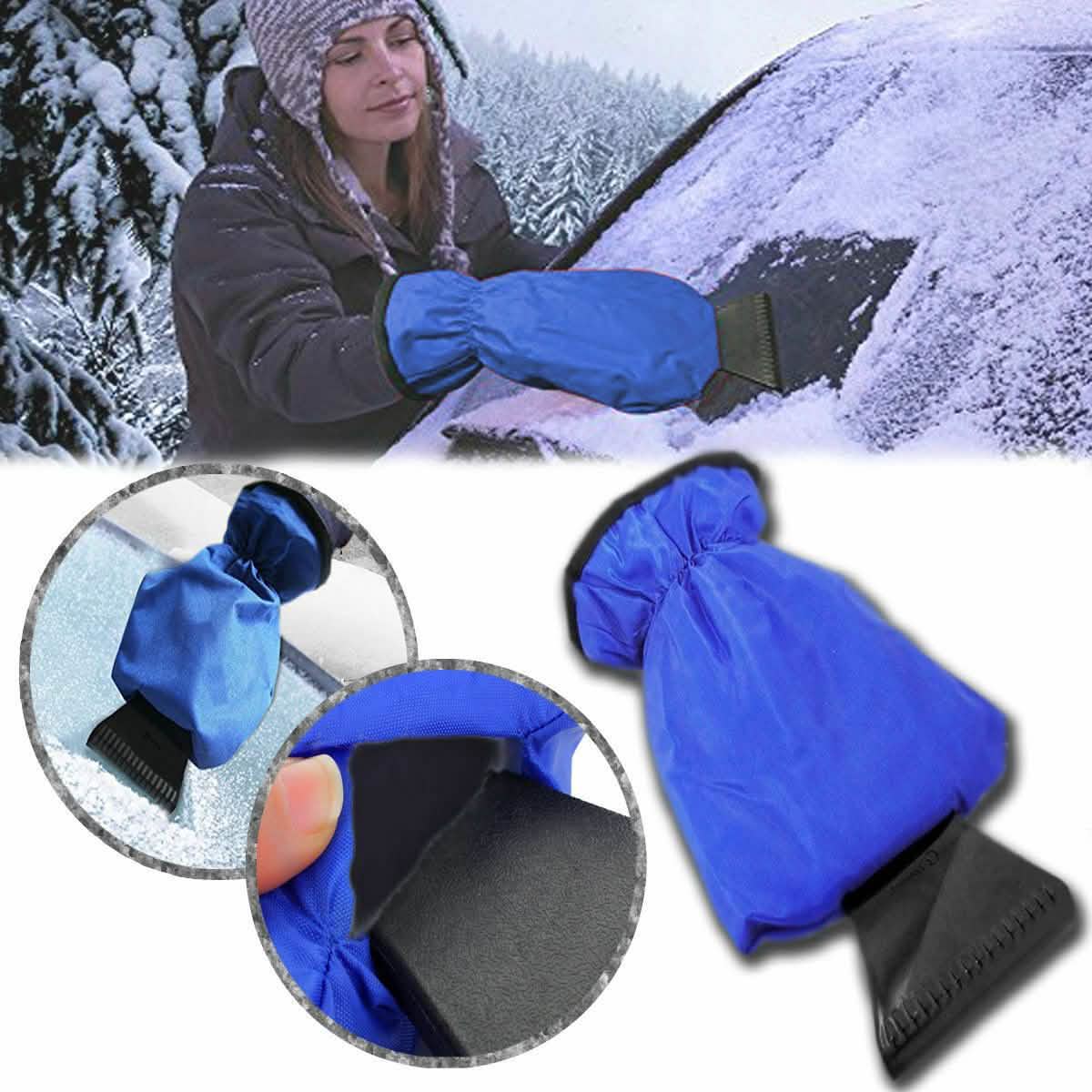 Fleece Lined Ice Scraper Mitt Automotive - Tophatter Daily Deals