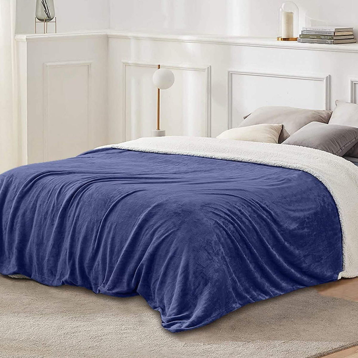 Fleece Throw Blanket Flannel Bed Cover Bedding - Tophatter Daily Deals