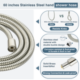 9-Spray Handheld Shower Head Set with Hose and Shower Arm Mount Home Improvement - Tophatter Daily Deals