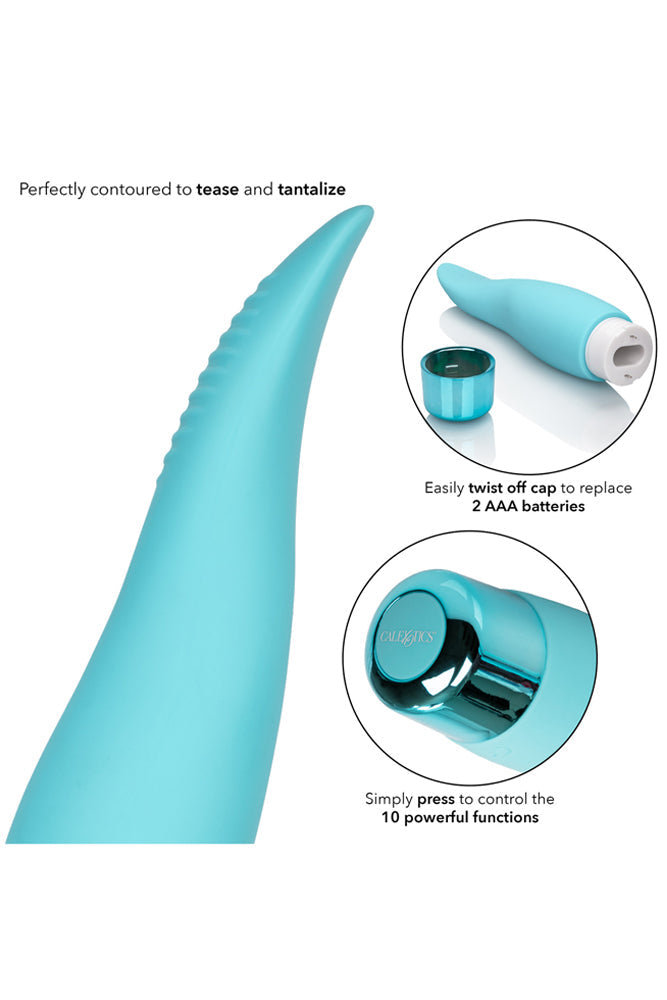 Cal Exotics - Eden - Flicker Vibrator - Teal Sex Toy - Tophatter Daily Deals