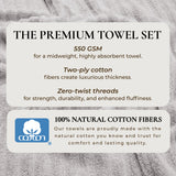Luxury Combed Cotton Bath Towel Set - Karina Collection Bath - Tophatter Daily Deals