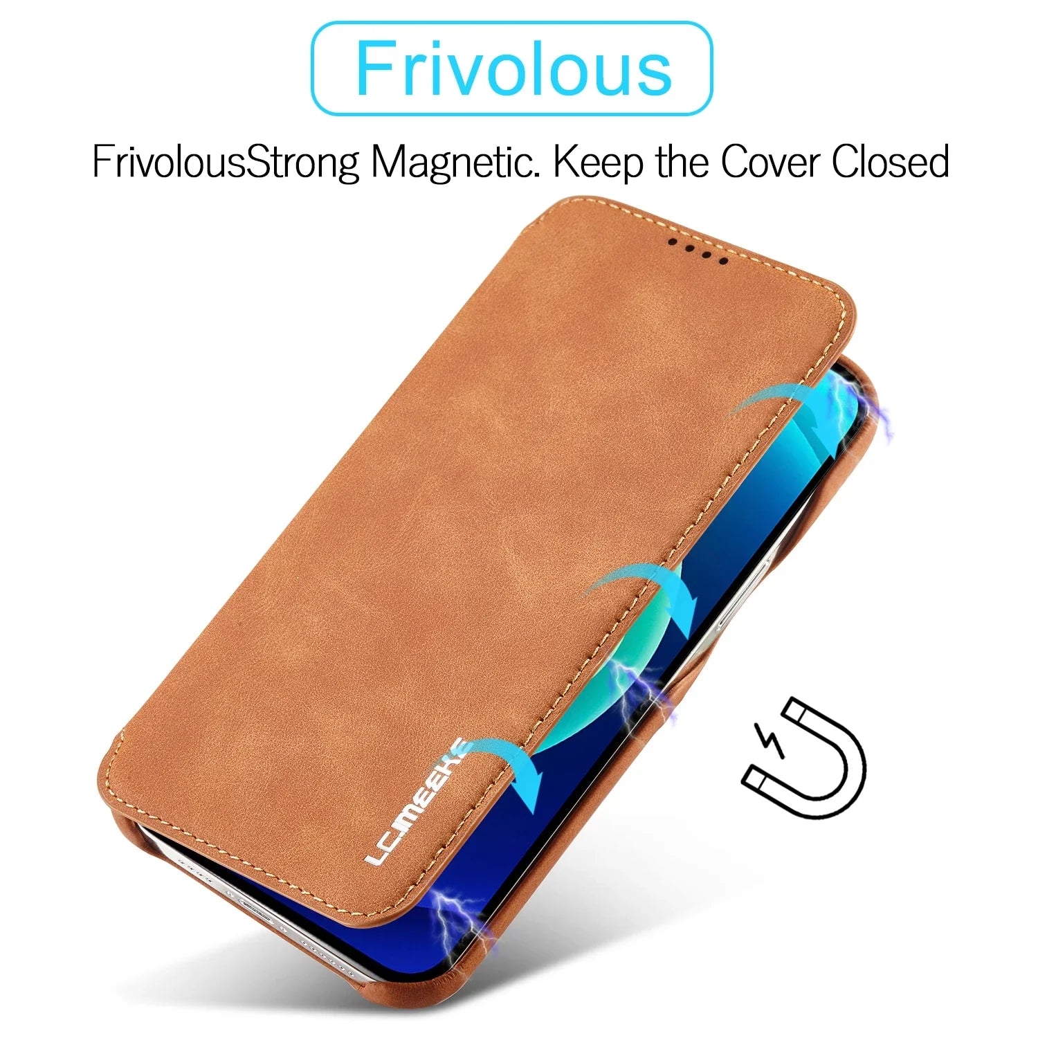 Leather Flip Wallet Phone Cover For iPhone iPhone Cases - Tophatter Daily Deals