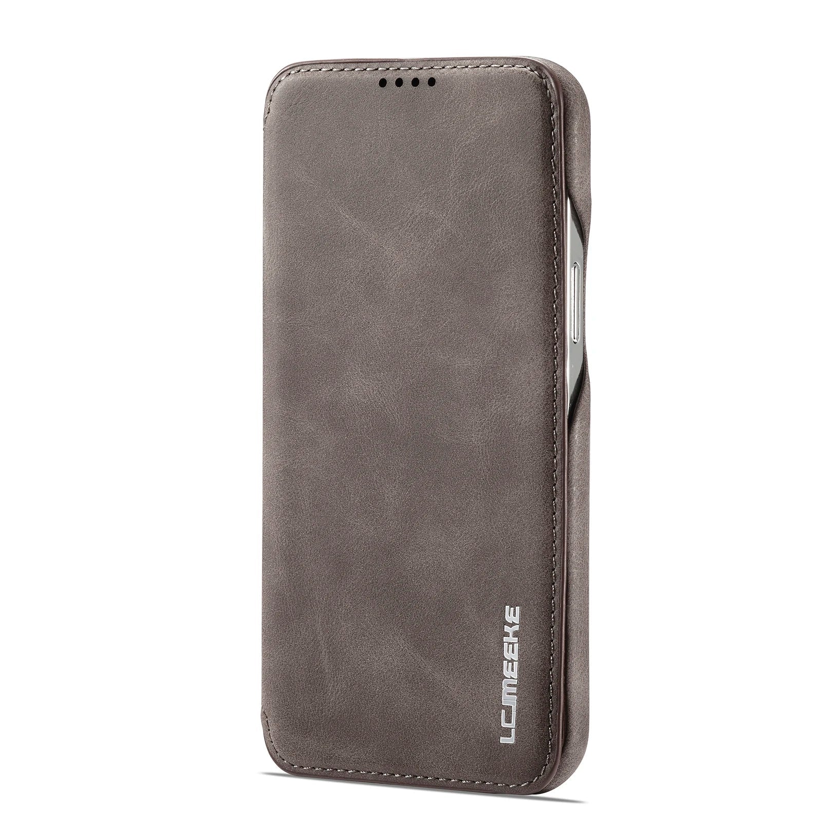 Leather Flip Wallet Phone Cover For iPhone Coffee iPhone Cases - Tophatter Daily Deals