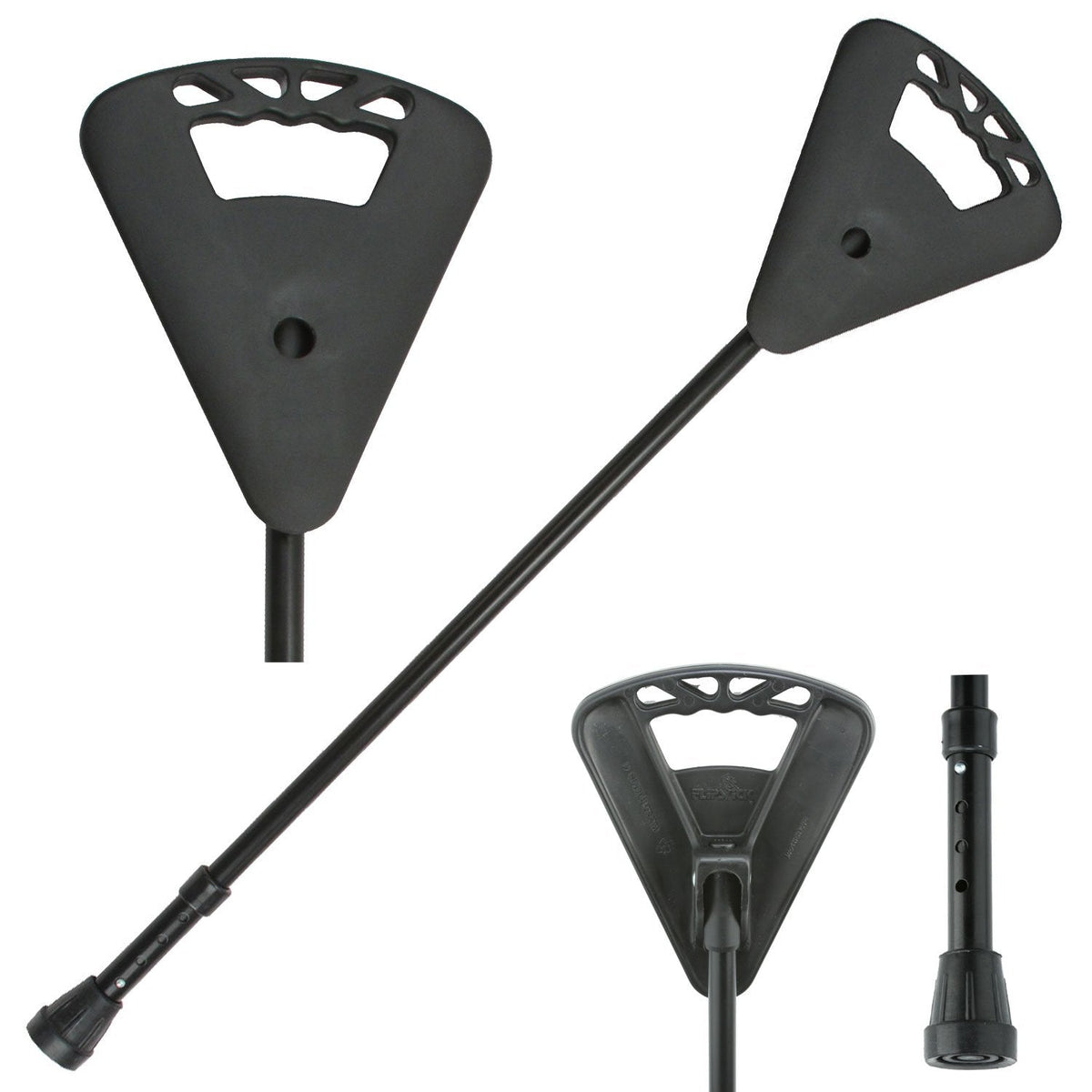 Flipstick Straight Adjustable non-folding Seat Cane Sitting Canes - Tophatter Daily Deals