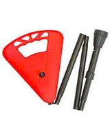 FlipStick Foldable Adjustable Seat Cane with Bag, Available in Black, Blue, and Red Sitting Canes - Tophatter Daily Deals