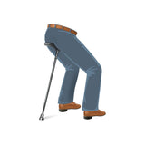 Flipstick Straight Folding Seat Cane Blue w/ Blue Bag - Non-Adjustable Sitting Canes - Tophatter Daily Deals