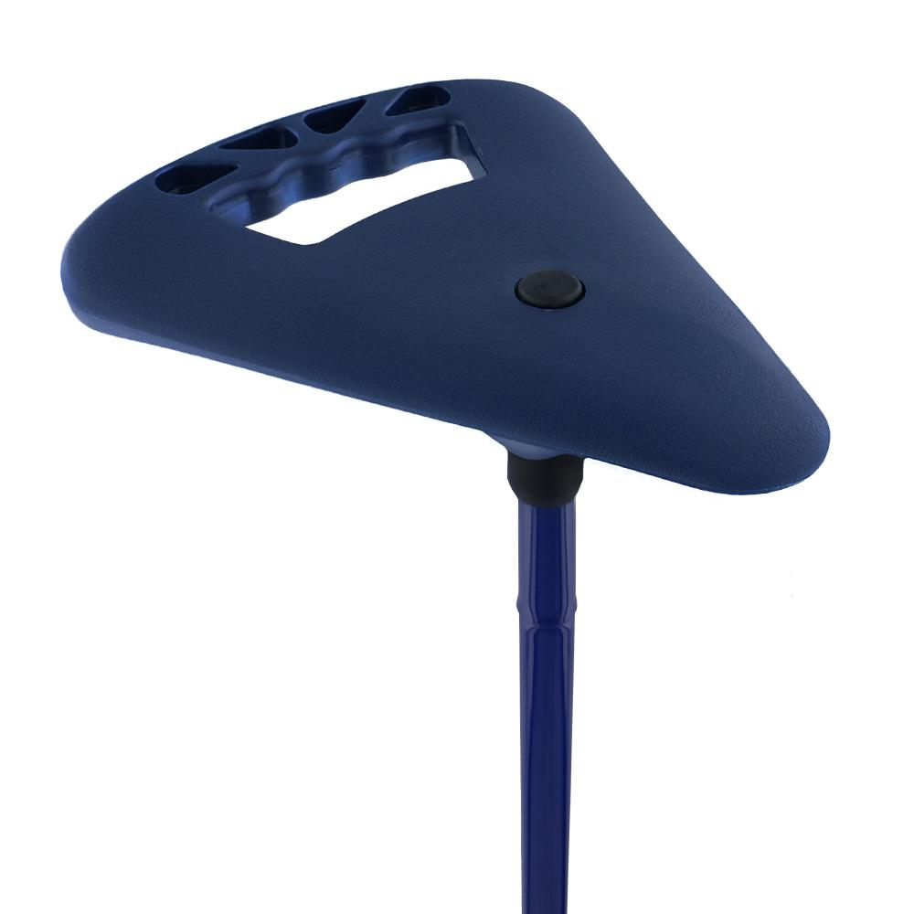Flipstick Straight Folding Seat Cane Blue w/ Blue Bag - Non-Adjustable Sitting Canes - Tophatter Daily Deals