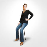 FlipStick Foldable Adjustable Seat Cane with Bag, Available in Black, Blue, and Red Sitting Canes - Tophatter Daily Deals
